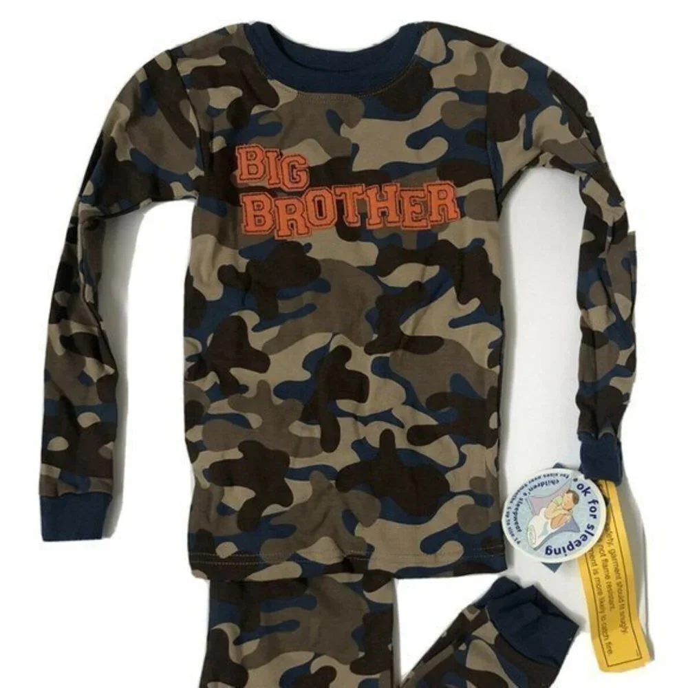 Carters Baby Boy Toddler Pajamas 4T Big Brother